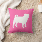 Pug Dog Baby shower Pink Puppy Girl Kussen (Deken)