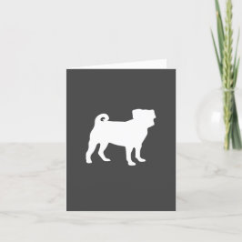 Pug Dog Baby shower Thema Puppy Gender Neutraal Bedankkaart