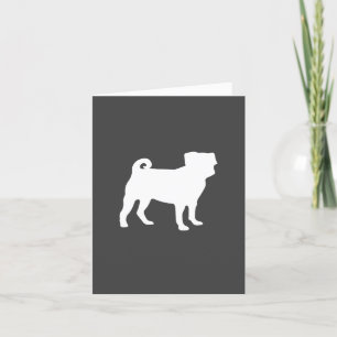 Pug Dog Baby shower Thema Puppy Gender Neutraal Bedankkaart