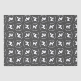 Pug Dog Baby shower Thema Puppy Gender Neutraal Tissuepapier