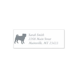 Pug Dog Baby shower Thema Puppy Gender Neutraal Zelfinktende Stempel