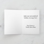 Pug Dog Bah Humpug Funny Kerstmis Feestdagen Kaart (Binnen)