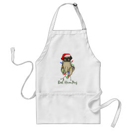 Pug Dog Bah Humpug Funny Kerstmis Standaard Schort