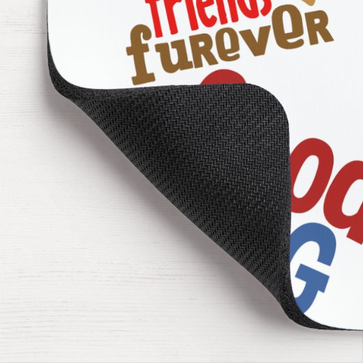 Pug Dog Best Friend Muismat (Hoek)