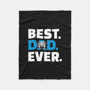 Pug Dog Beste Pap Ooit Fleece Deken