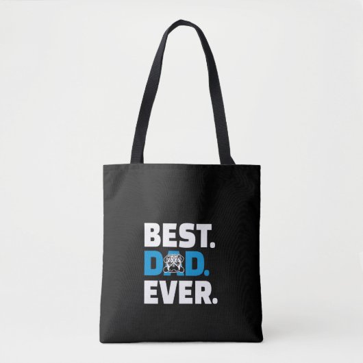 Pug Dog Beste Pap Ooit Tote Bag (Voorkant)
