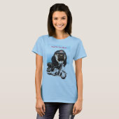Pug Dog Biker T Shirt (Voorkant volledig)