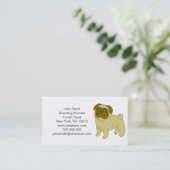 Pug Dog Boarding Kennels Visitekaartje (Staand voorkant)