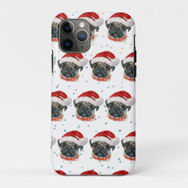 Pug Dog Breed Christmas Stars Case-Mate iPhone Case