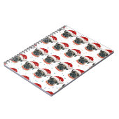 Pug Dog Breed Christmas Stars Notitieboek (Linkerzijde)