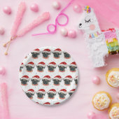 Pug Dog Breed Christmas Stars Papieren Bordje (Feest)