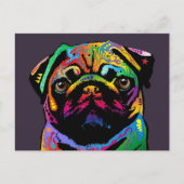 Pug Dog Briefkaart (Voorkant)