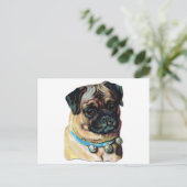 Pug Dog Briefkaart (Staand voorkant)