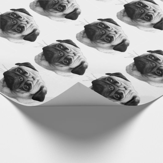 Pug Dog Cadeaupapier (Hoek)