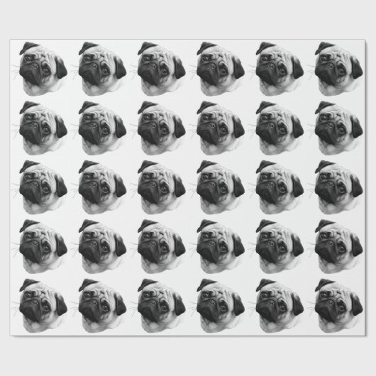 Pug Dog Cadeaupapier (Vlak)
