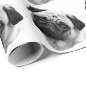 Pug Dog Cadeaupapier (Rol Hoek)