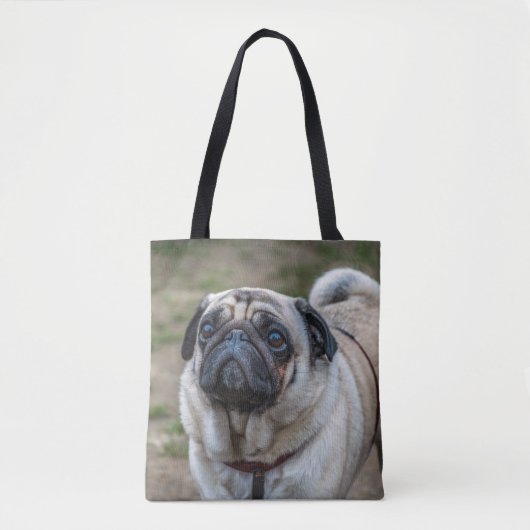 Pug dog Canvas tas (Voorkant)