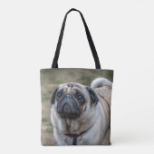 Pug dog Canvas tas (Achterkant)