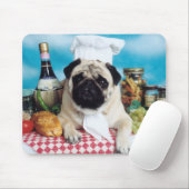 Pug Dog Chef Mousepad Muismat (Met muis)