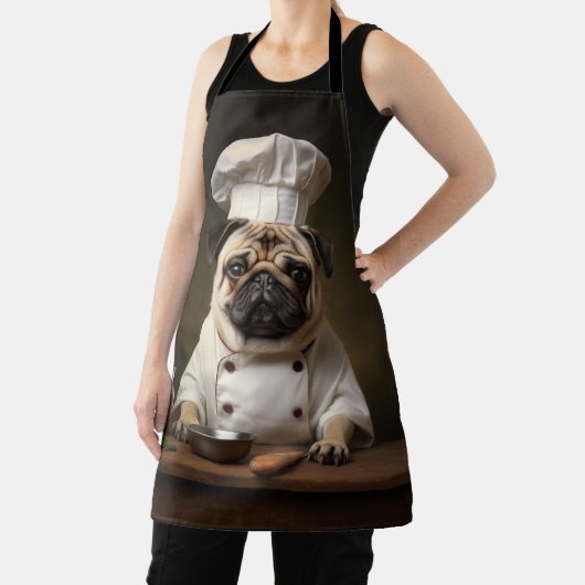 Pug Dog Chef Schort (Insitu)