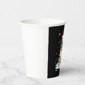 Pug Dog Christmas Men Women (2) Papieren Bekers (Rechts)