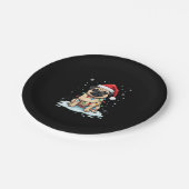 Pug Dog Christmas Men Women (2) Papieren Bordje (Gekanteld)