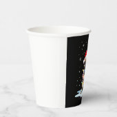 Pug Dog Christmas Men Women (3) Papieren Bekers (Rechts)