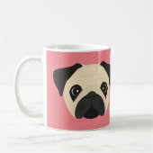 Pug Dog Coffee Mok (Links)