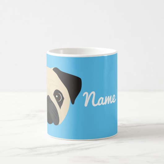 Pug Dog Coffee Mok (Center)