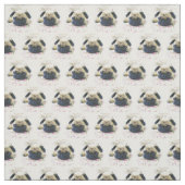Pug Dog Custom Fabric Stof (Swatch)