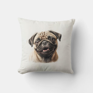 Pug Dog Custom Foto Gepersonaliseerd Kussen