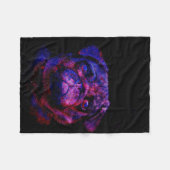 Pug Dog Cute | Geweldig cadeau voor Hondenliefhebb Fleece Deken (Voorkant (Horizontaal))