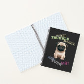 Pug Dog Cuttest Trouble Maker Schattig Schattig Gr Notitieboek (Binnen)
