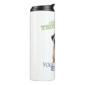 Pug Dog Cuttest Trouble Maker Schattig Schattig Gr Thermosbeker (Gedraaid links)