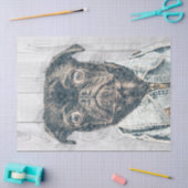 Pug Dog Decoupage Tissuepapier (Craft)
