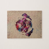Pug dog Digital Art Legpuzzel (Horizontaal)