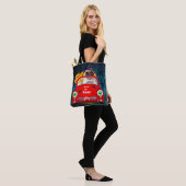 Pug Dog Driving Car Scary Halloween Tote Bag (Op model)