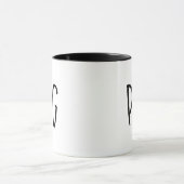 Pug Dog Edgy Minimalist Style For Pug Lovers Mug Mok (Midden)