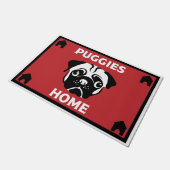 Pug Dog Eigenaars Home Deurmat (Schuin)