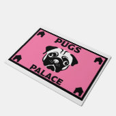 Pug Dog Eigenaars Home Doormat Deurmat (Schuin)