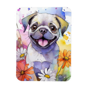 Pug Dog Fotomagneet Magneet