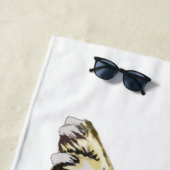 Pug Dog Funny Beach Towel - Uw kleuren Strandlaken (In situ)