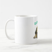 Pug Dog Funny Coffee Mok - aangepaste tekst (Links)