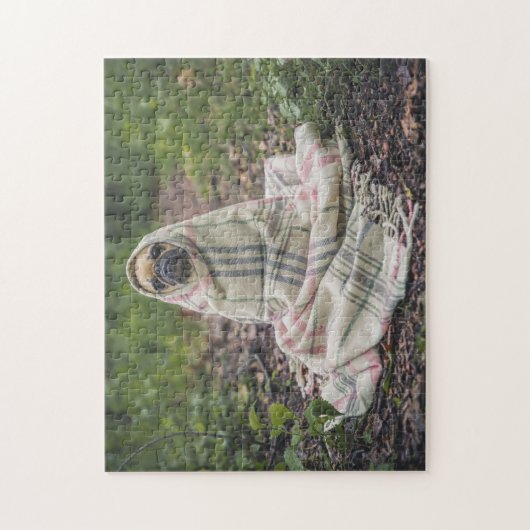 PUG DOG FUNNY JIGSAW PUZZLE LEGPUZZEL (Verticaal)