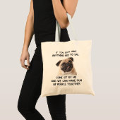 Pug Dog geeft Moederdag aan de beste hond Tote Bag (Voorkant (product))