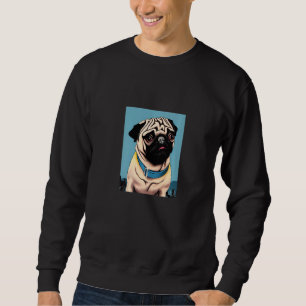 Pug Dog Graphic voor partners Trui