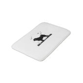 Pug Dog - Halloween Moon Silhouette Classic T-Shir Badmat (Gekanteld)