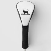 Pug Dog - Halloween Moon Silhouette Classic T-Shir Golfheadcover (Voorkant)
