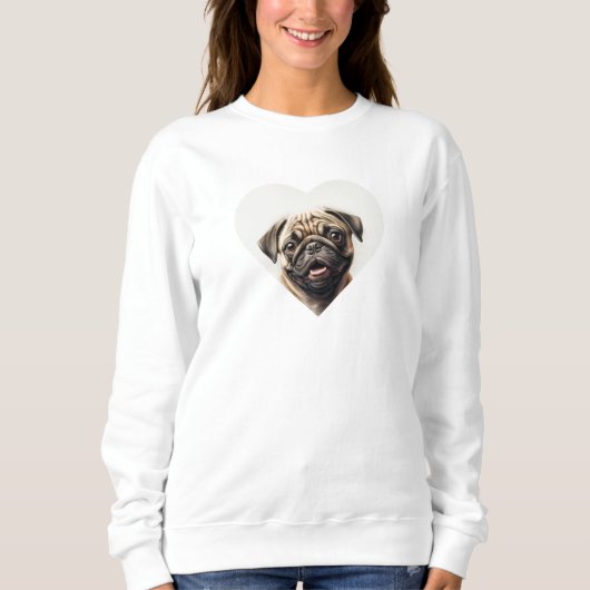 Pug Dog Hondenliefhebber Beste Hond Moeder Ooit Wi Trui (Voorkant)