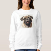 Pug Dog Hondenliefhebber Beste Hond Moeder Ooit Wi Trui (Voorkant)